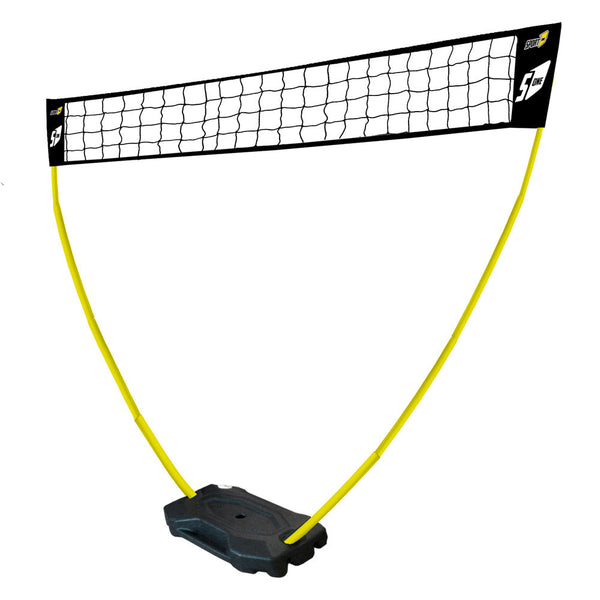 Rete Impermeabile Portatile per Beach Volley 3x2,25m con Pali Telescopici Nero/Giallo prezzo