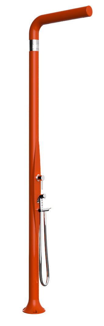 Doccia da Esterno Giardino Miscelatore e Doccetta Mobile Arkema Funny Yang Arancio sconto