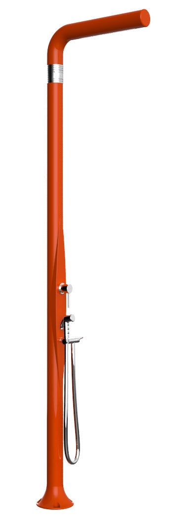 prezzo Doccia da Esterno Giardino Miscelatore e Doccetta Mobile Arkema Funny Yang Arancio
