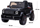 Macchina Elettrica per Bambini 12V con Licenza Mercedes G63 AMG Big Fuoristrada Nera