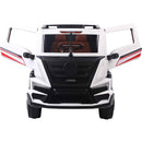 Camion Elettrico Truck con Rimorchio per Bambini 12V RC Bianco