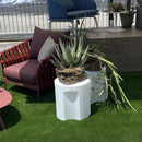 Sgabello Luminoso da Giardino in Polietilene Autoricaricabile Solare Sined Kamis Bianco 