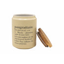 Barattolo pangrattato con coperchio bamboo 800 ml in Gres VdE Tivoli 1996 Crema