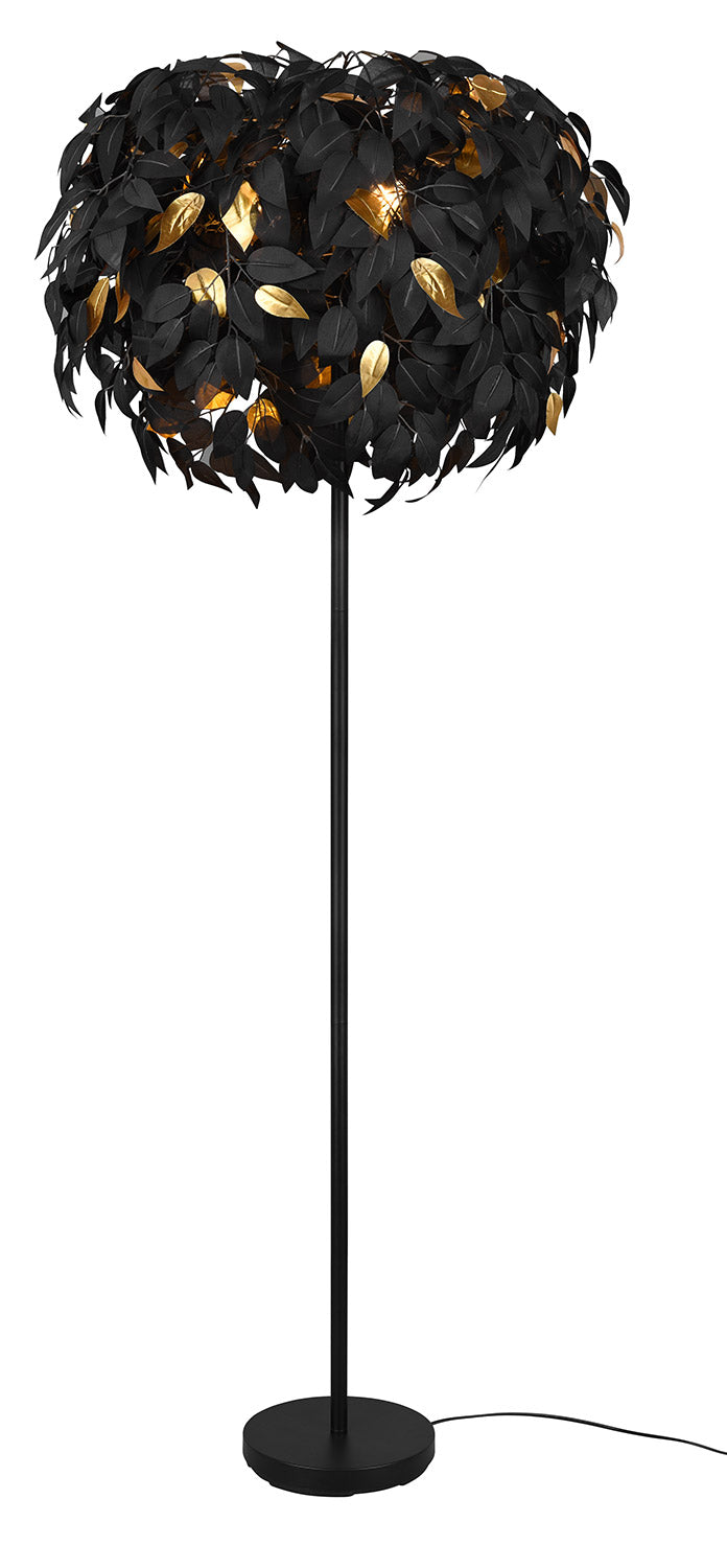 Piantana da Interno Attacco E14 in Metallo Nero Opaco