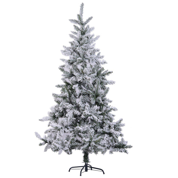 prezzo Künstlicher Weihnachtsbaum mit Schnee bedeckt 180 cm 472 Spitzen Grün