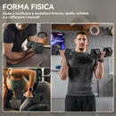 Set di Manubri Palestra da 2x12,5 kg Esagonale Pesi per Palestra con Impugnatura Zigrinata Antiscivolo Nero      
