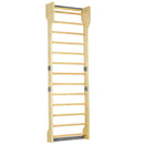 Spalliera Svedese da Palestra 78x27x240 cm 13 Barre in Legno di Faggio