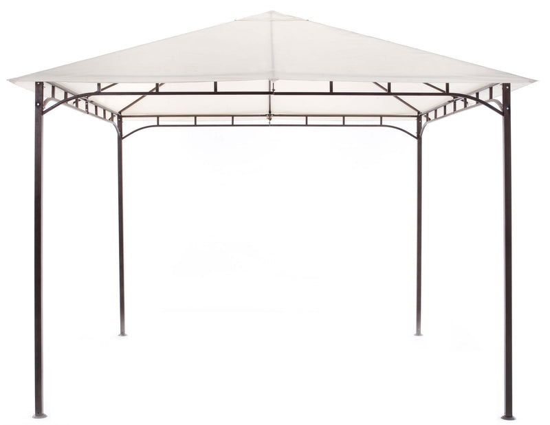 Gazebo da Giardino 3x2 m in Ferro Rodi Ecrù