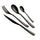 24-teiliges Besteckset aus Stahl 18/10 PVD Eme Etoile Schwarz