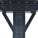 Gazebo da Giardino per Barbecue 246x149x230 cm in Alluminio e PC Nero