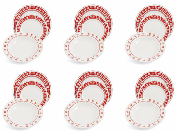 sconto Tafelservice 18 Teile aus Soriani Weihnachtsporzellan