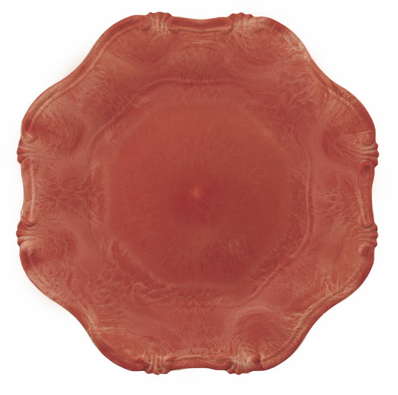 Set 6 Sottopiatti Ø34,5 cm in Plastica Villa d'Este Home Tivoli Hippy Rosso