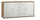 Madia 2 Ante 4 Cassetti 174x84x41 cm Noce Stelvio/Ossido Bianco