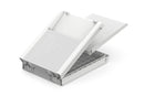 Lettino da Giardino Prendisole 187,5x58x29 cm Reclinabile in 4 Posizione Keter Mallorca Effetto Juta Bianco
