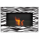 Camino a Bioetanolo da Parete 60x40 cm Flig Huston Zebrato