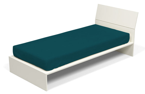 Unterseite mit Ecken und elastischem, einfarbigem Petroleumgrün prezzo