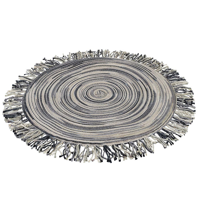 Set 6 Tovagliette con Frange Ø45x0,5 cm  in Polipropilene VdE Tivoli 1996 Shades of Stones