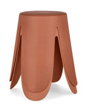 Set 4 Sgabelli  Ø37x47 cm in Similpelle Imogen Terracotta