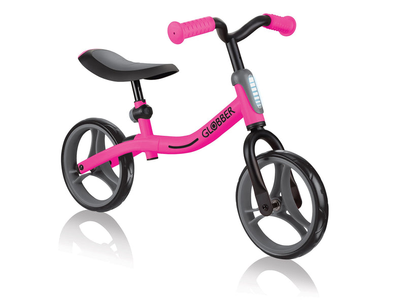 Bicicletta Pedagogica per Bambini 10" Senza Pedali Globber Go Bike Rosa