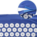 Tappetino 63x39x2 Agopressione con Cuscino Blu