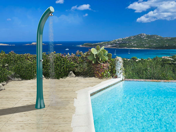 acquista Doccia Solare da Giardino Miscelatore e Lavapiedi Arkema Jolly Plus Top Line Perla Bianca