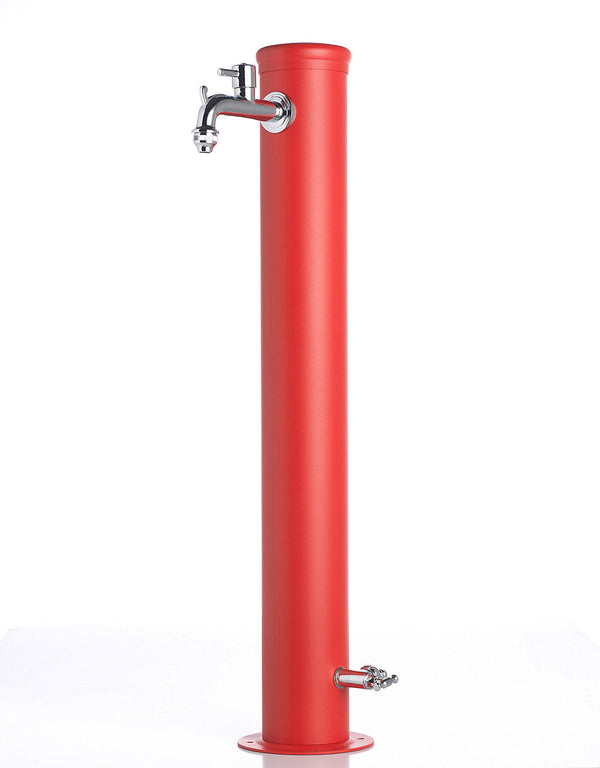 Gartenbrunnen mit Doppelhahn Belfer 42/ARR Rot online