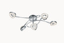 Plafoniera da Interno a LED in Metallo Cromo