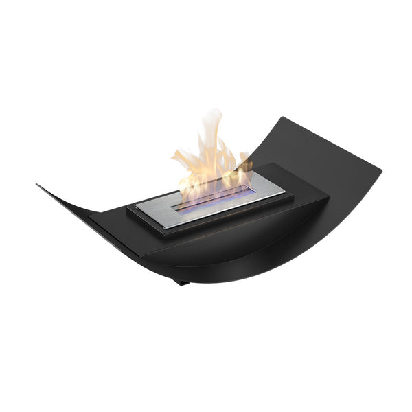 Bioethanol Tischkamin 47x26 cm Flig Chicago Mini Schwarz sconto