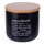 Kleines Superfood-Glas 500 ml in New Bone China Villa D'este Home Tivoli Black