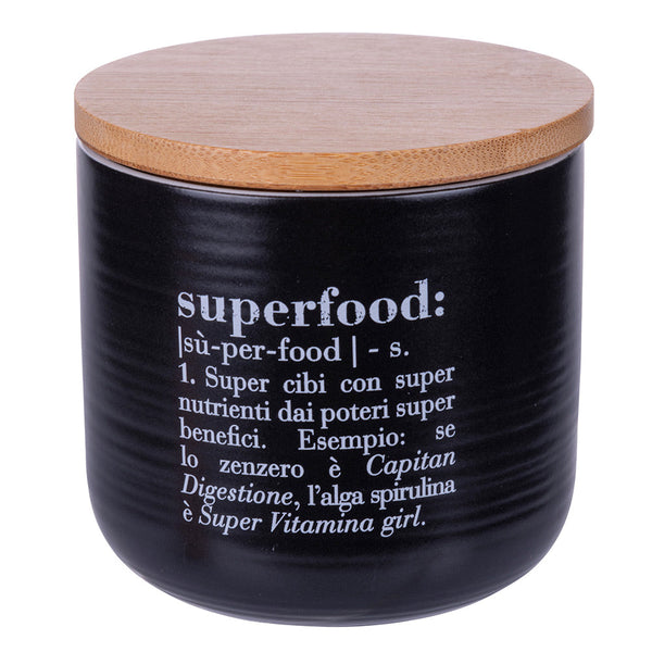 Kleines Superfood-Glas 500 ml in New Bone China Villa D'este Home Tivoli Black acquista