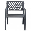 Poltrona Montreal 60x56x85 h cm in Acciaio Antracite