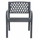 Poltrona Montreal 60x56x85 h cm in Acciaio Antracite