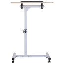 Tavolino da Lavoro Inclinabile in Legno e Metallo 60x40x64-90 cm 