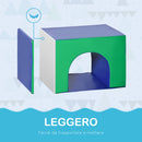 Set 7 Costruzioni Morbide per Bambini  1-3 Anni in PU e EPE Multicolore   