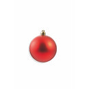 Set 16 Palle di Natale Ø8 cm in Plastica con Borsa Rosso