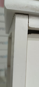 Cassetiera con 4 Cassetti in Legno Paulownia Bianco Fadi Seconda Scelta