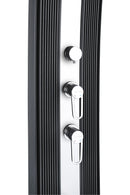 Doccia Solare Ibrida da Giardino 40L Miscelatore e Doccetta Lavapiedi Antracite/Inox