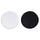 Set 4 Piatti Pizza Ø32x1 cm  in Ceramica VdE Tivoli 1996 Colours Bianco e Nero Lucido