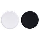 Set 4 Piatti Pizza Ø32x1 cm  in Ceramica VdE Tivoli 1996 Colours Bianco e Nero Lucido