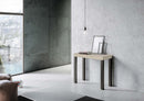 Consolle Allungabile 90-196x40x77 cm Everyday Small Cashmere Telaio Antracite 