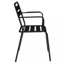 Poltrona Bristol Impilabile 51x52x81 h cm in Acciaio Antracite