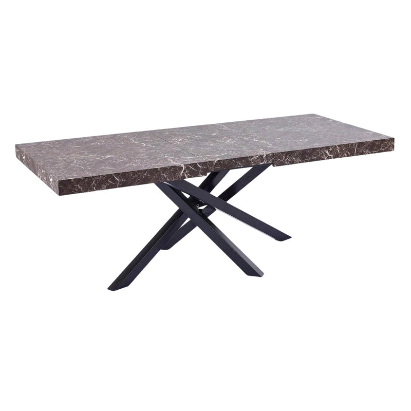 Tavolo da Pranzo Allungabile 200x76x90 cm in Legno Nobilitato Marmo