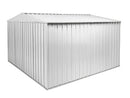 Casetta Box da Giardino in Lamiera di Acciaio Porta Utensili 360x345x212 cm Enaudi Bianca
