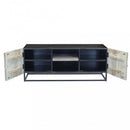 Mobile TV Stanford 140x46x56 h cm in Legno Marrone