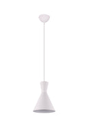 Lampada a Sospensione da Interno a LED in Metallo Bianco Opaco
