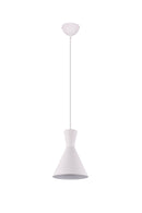 Lampada a Sospensione da Interno a LED in Metallo Bianco Opaco