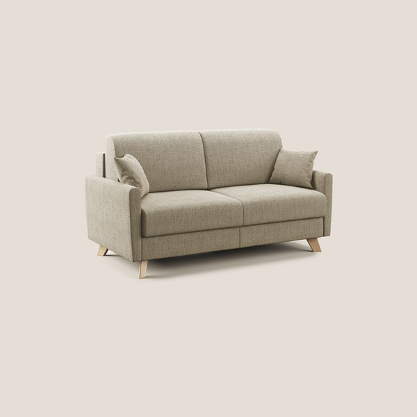Divano Letto 3 Posti 200x94x97 cm in Tessuto Beige sconto