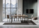 Consolle Allungabile 90-196x40x77 cm in Nobilitato Marrone