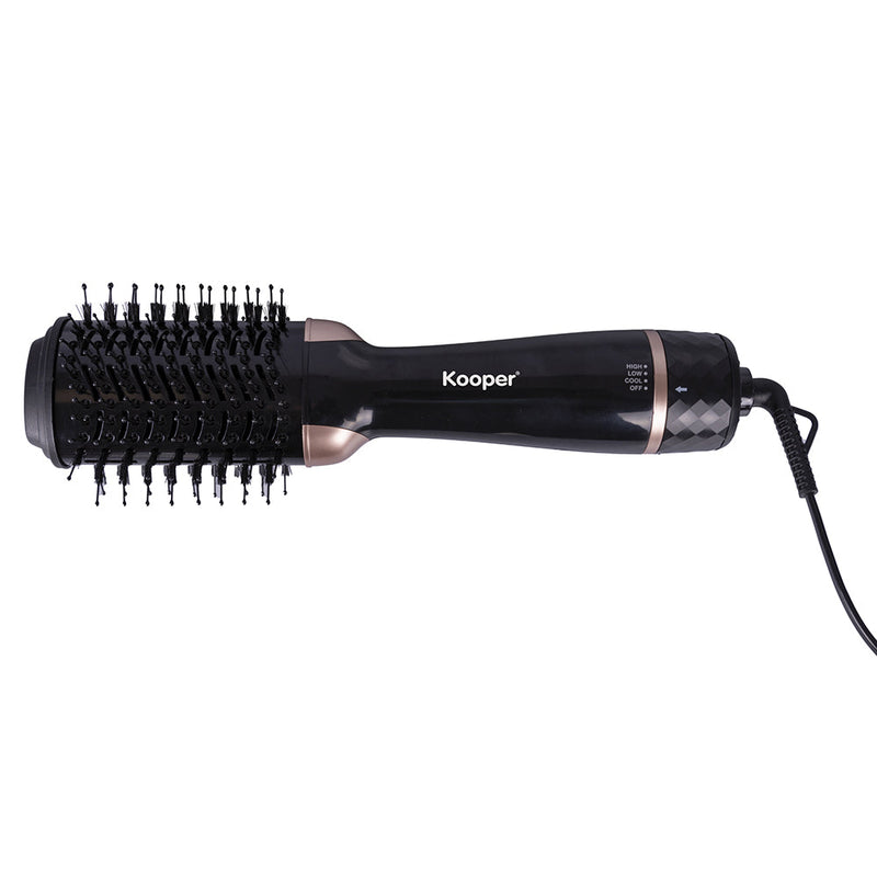 Spazzola Modellante ad Aria Calda 3 in 1 1200W Kooper  Nera