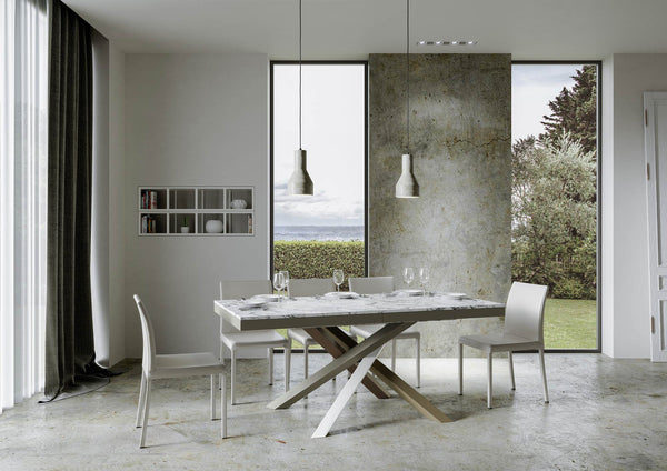 Tavolo Allungabile 120-224x90x80 cm Volantis Evolution Marmo prezzo